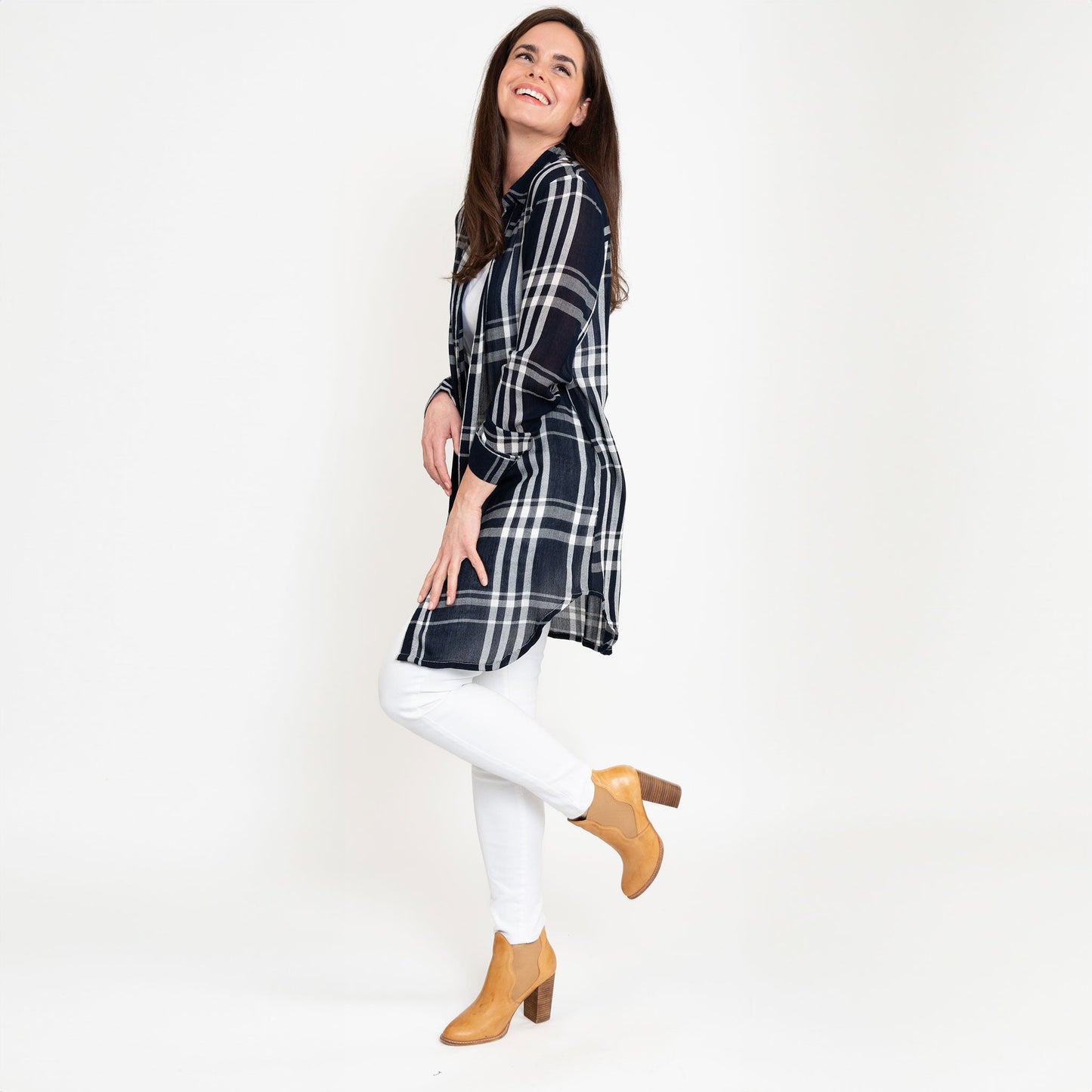 Hunter Plaid Duster Shirt