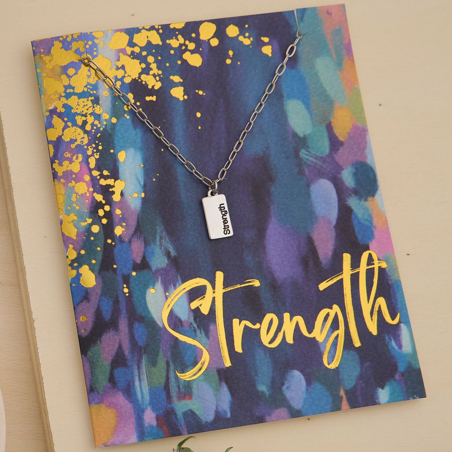 Amira Strength Greeting Card with Pendant Necklace