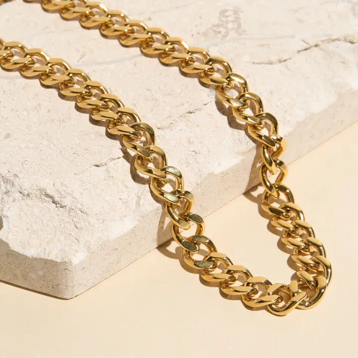 16" Chunky Chain Necklace Narelle Waterproof Jewelry