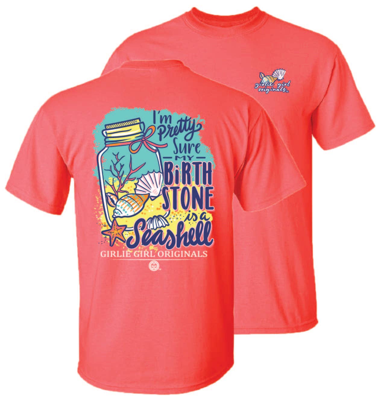 2586 Birth Stone Beach lovin Sassy short Sleeve Graphic Tees