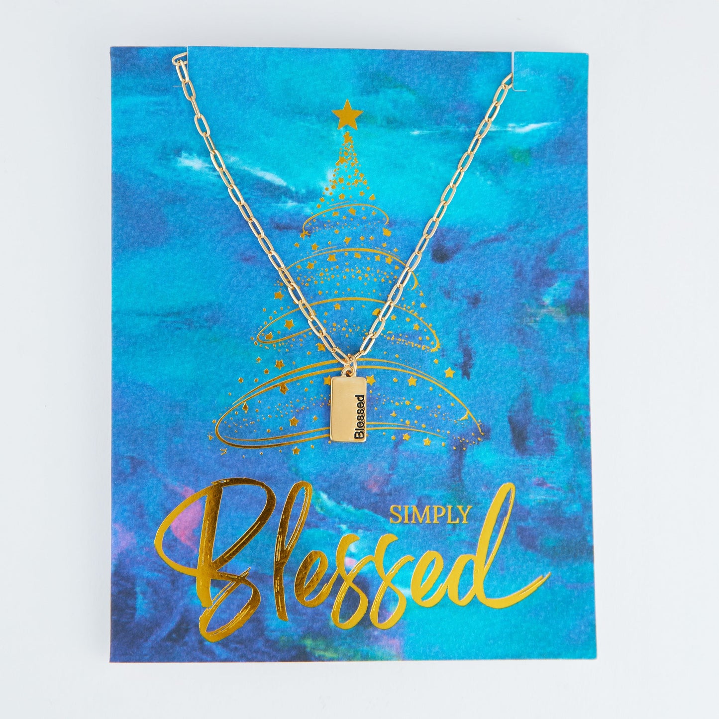 Amira Simply Blessed Greeting Card with Pendant Necklace
