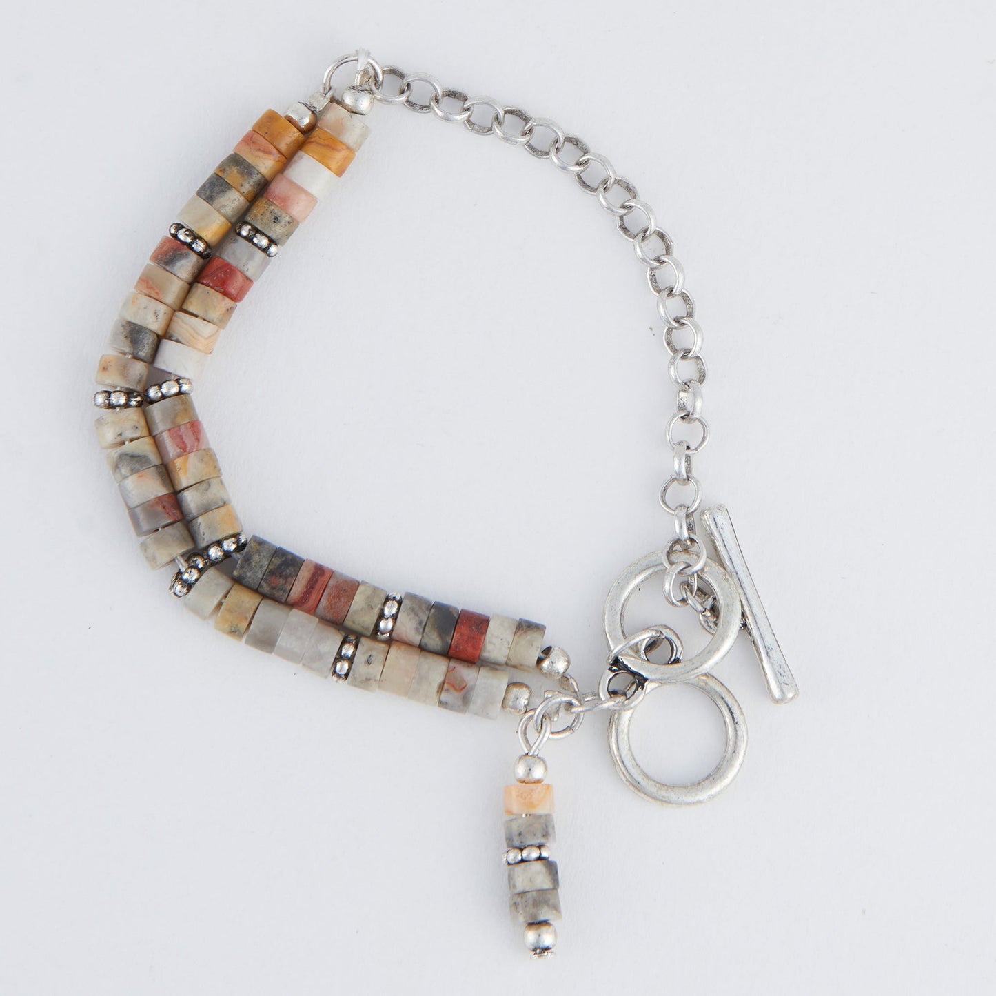 Wild Spirit Darby Agate Multi Row Beaded Bracelet