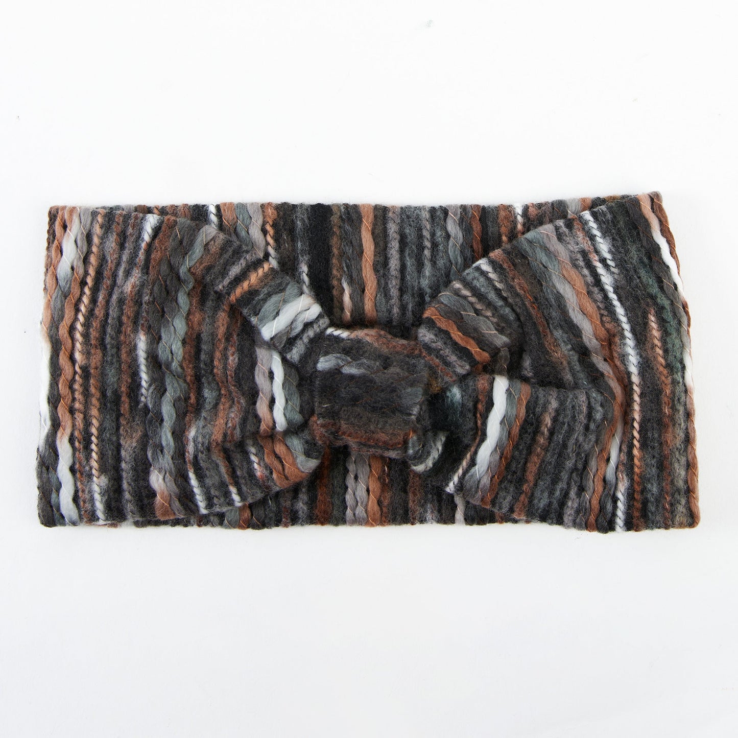 Emmy Striped Knotted Cold Weather Winter Fashion Headband