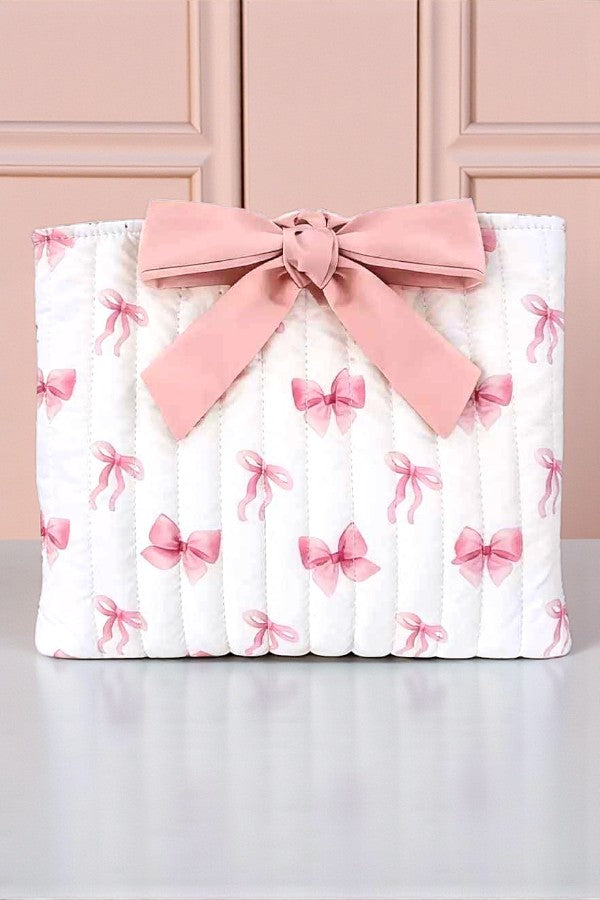 SC - ETA 3/10 - Esther Pink Bow Print Bible Cover