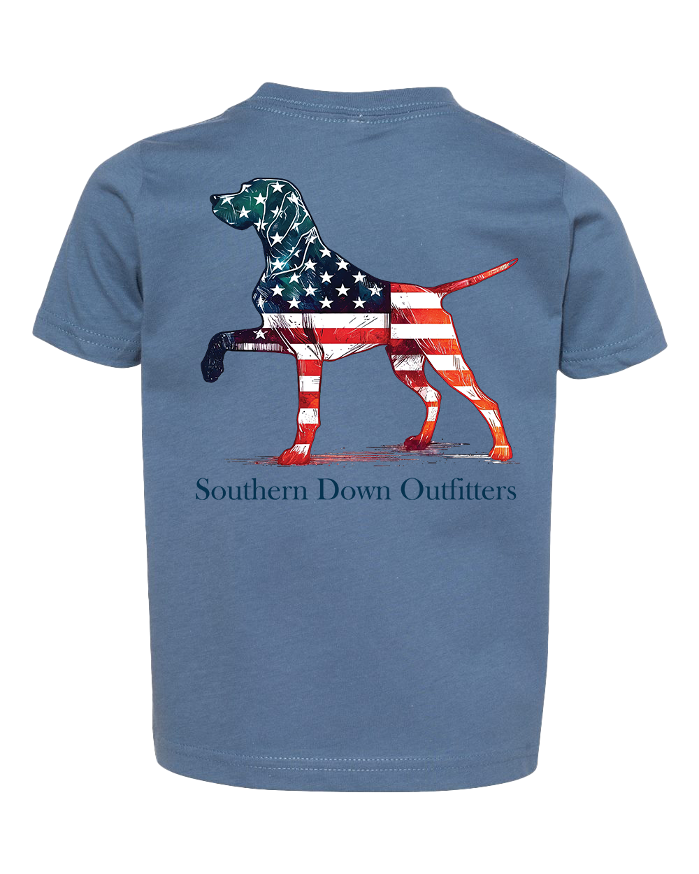 Star Spangled Dog Toddler Southern Down Outfitters Short Sleeve Tee