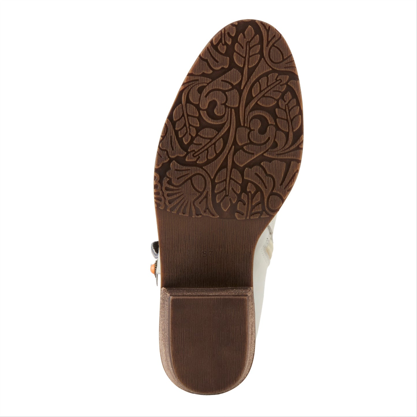 GALOP FLORAL BOOTIE in WhiteCowgirl Boot BY L`Artiste