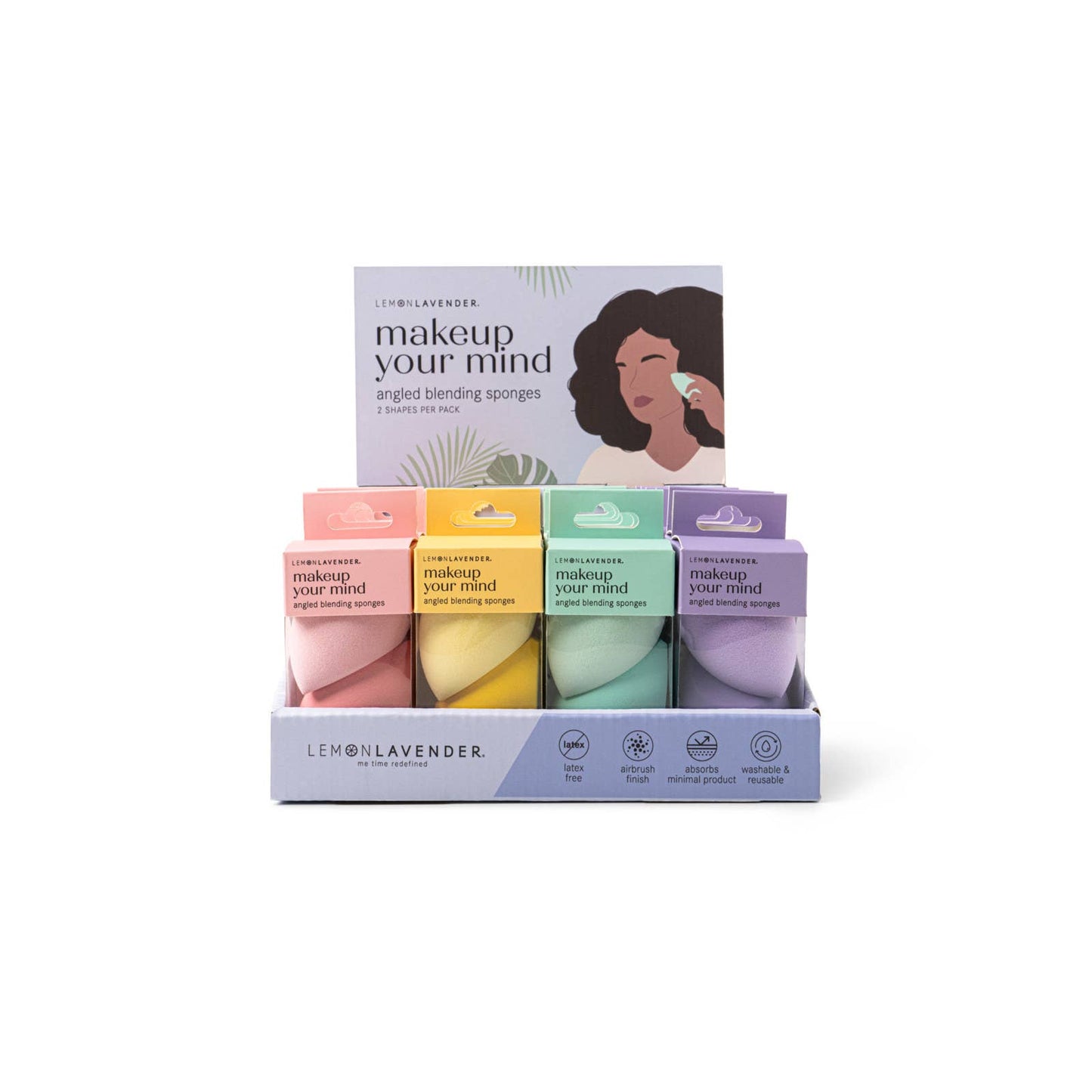 Makeup Your Mind Blending Sponge - Lemon Lavender