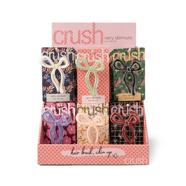 Very Demure Bow Hair Clip - Crush