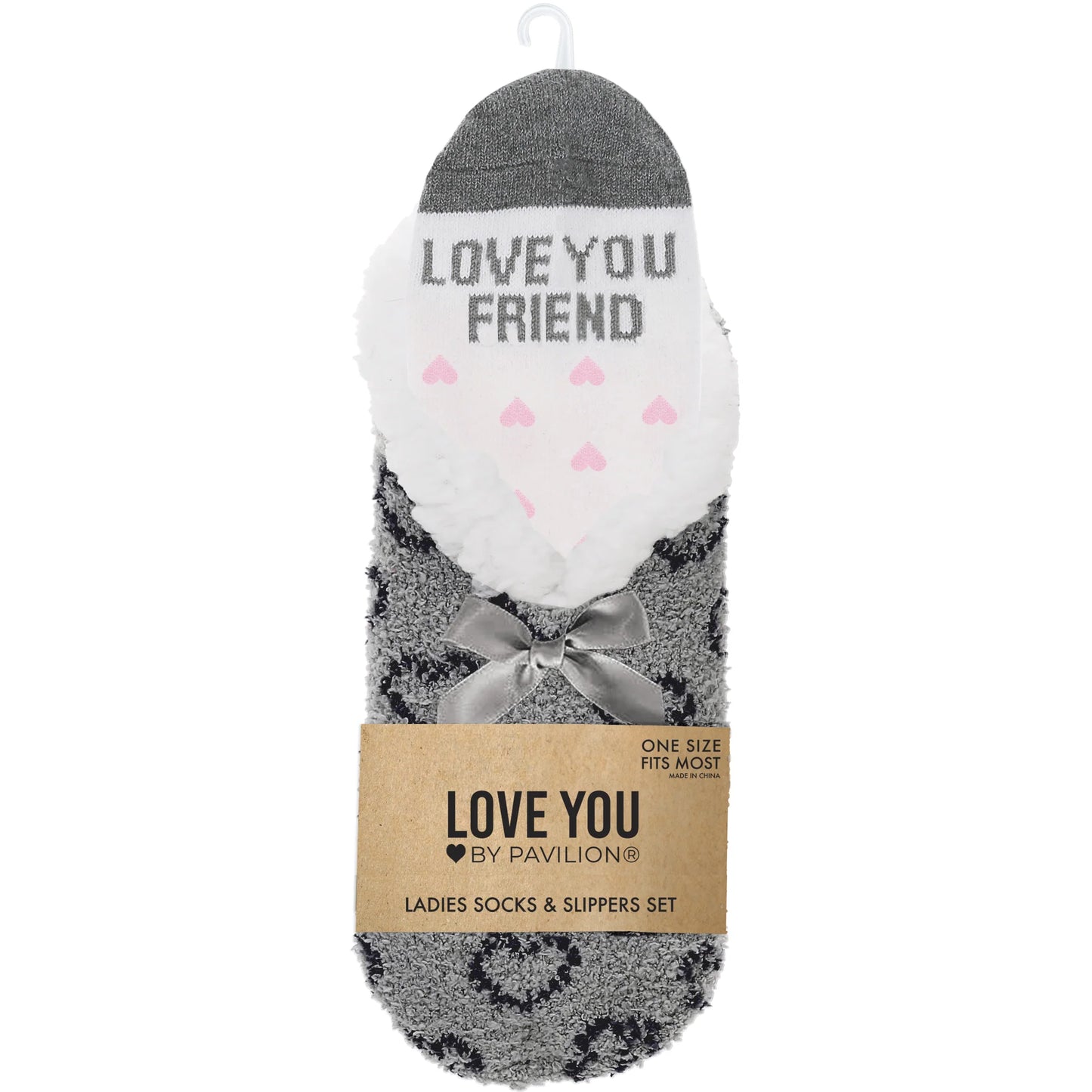 Love You Friend - Slipper & Sock Gift Set