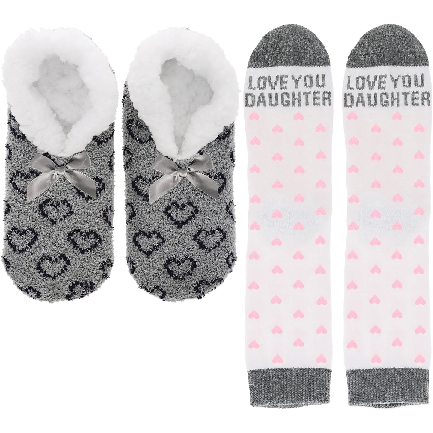 Love You Daughter - Slipper & Sock Gift Set