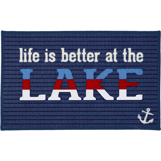 Life is Better At The Lake 27.5" x 17.75" Floor Mat