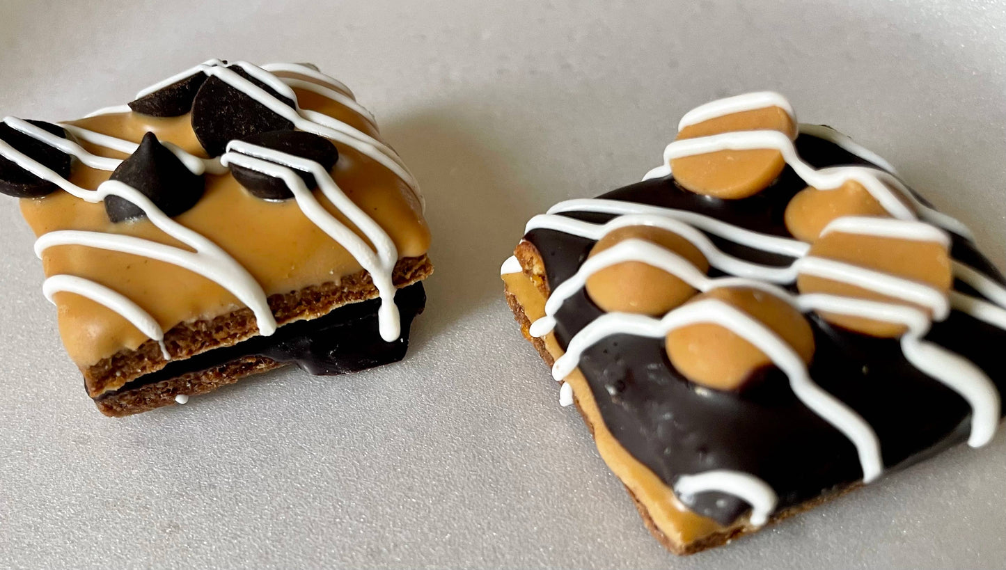 Peanut butter & Carob chip dog treat truffles - YumYum4DOGS