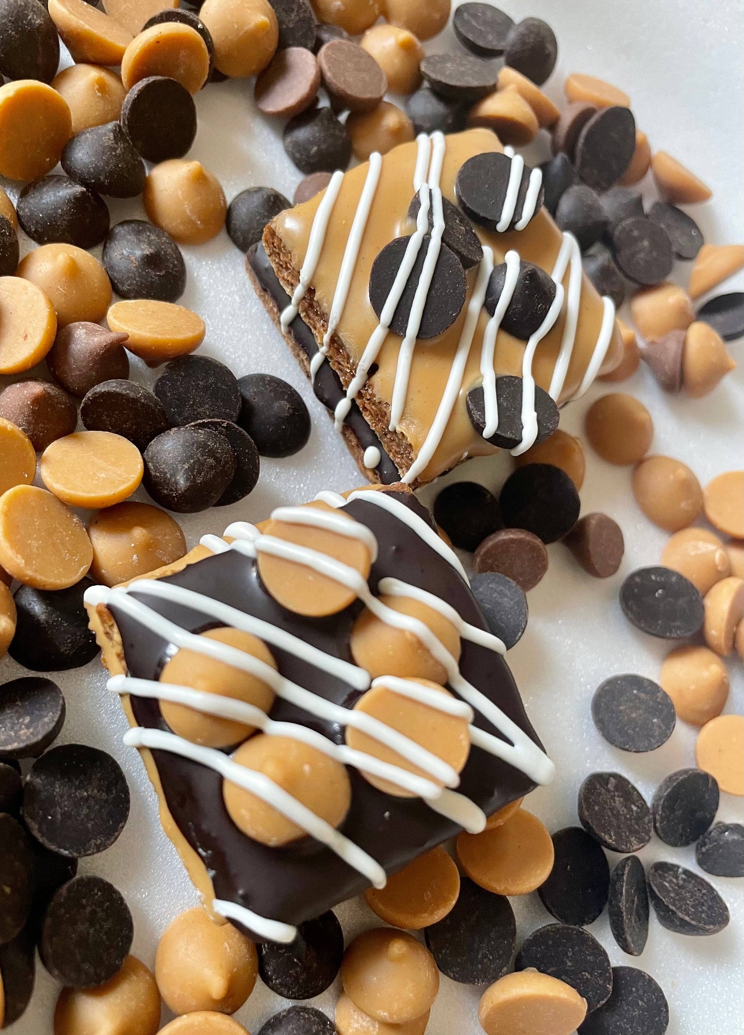 Peanut butter & Carob chip dog treat truffles - YumYum4DOGS