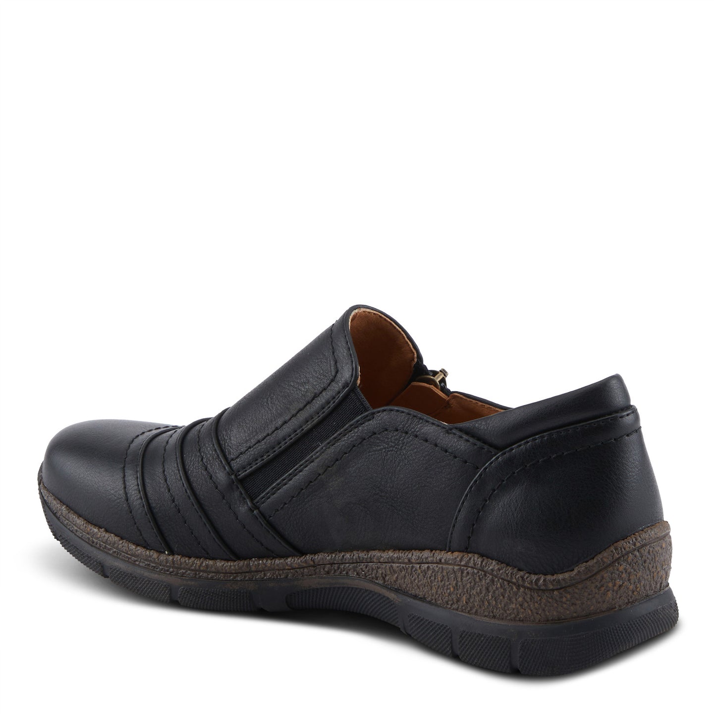 Rigny Black Slip On Wedge Shoe by PATRIZIA