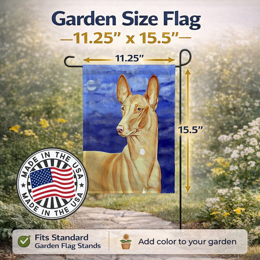 Pharaoh Hound Garden Flag – Decorative Outdoor Yard Flag