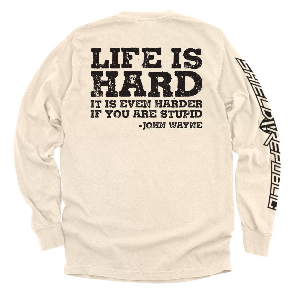 Shield Republic - Life Is Even Harder When You Are Stupid Men's Tee