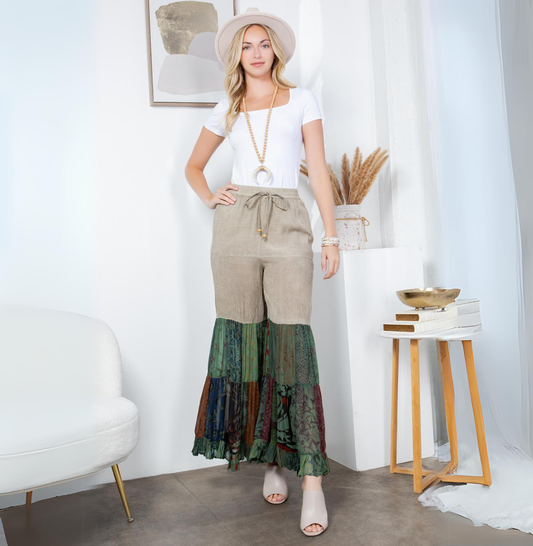 60's Bohemian Bell Bottom Pants