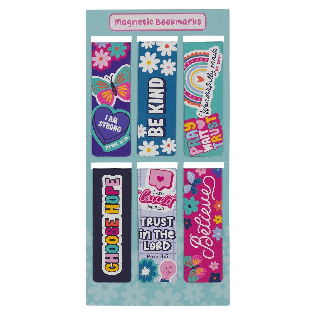 Magnetic Bookmark Set I Am Strong Prov. 31:25