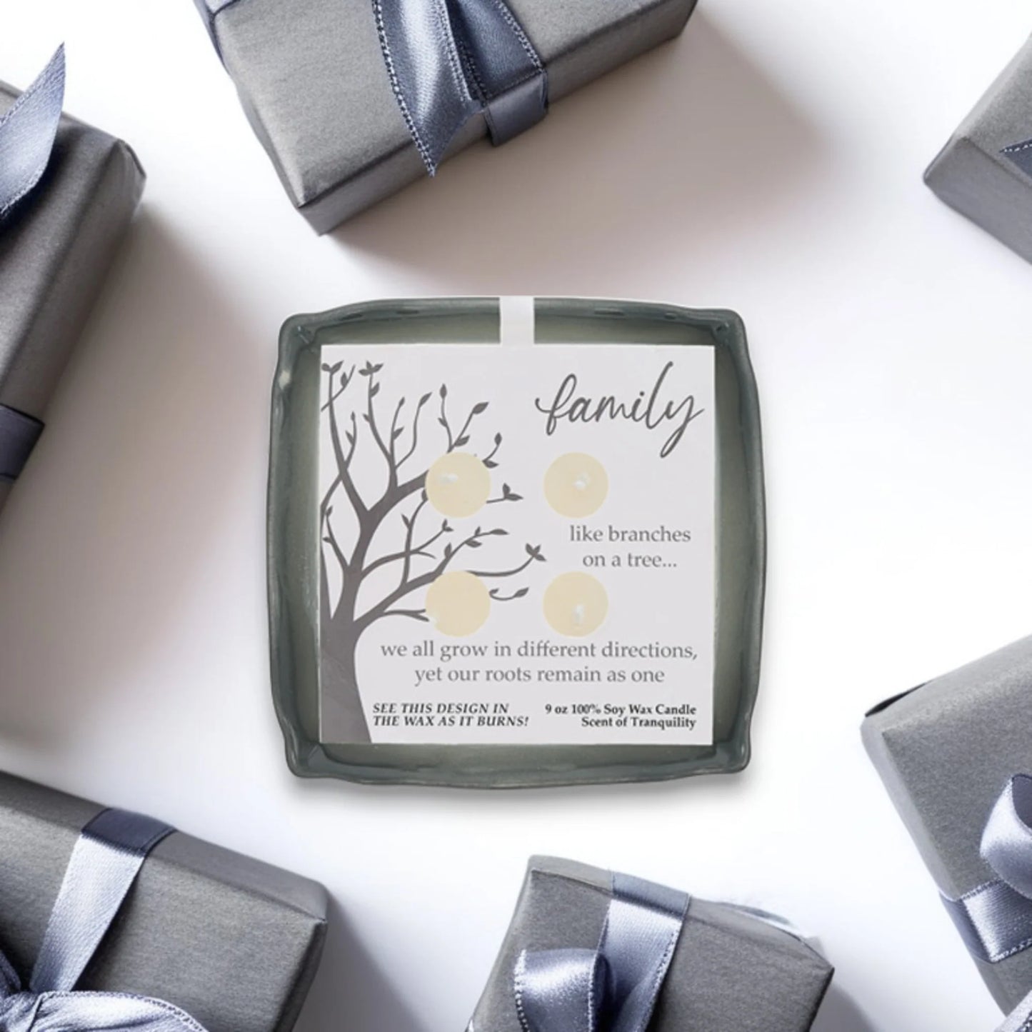 Family 9 oz - 100% Soy Wax Reveal Candle Scent: Tranquility