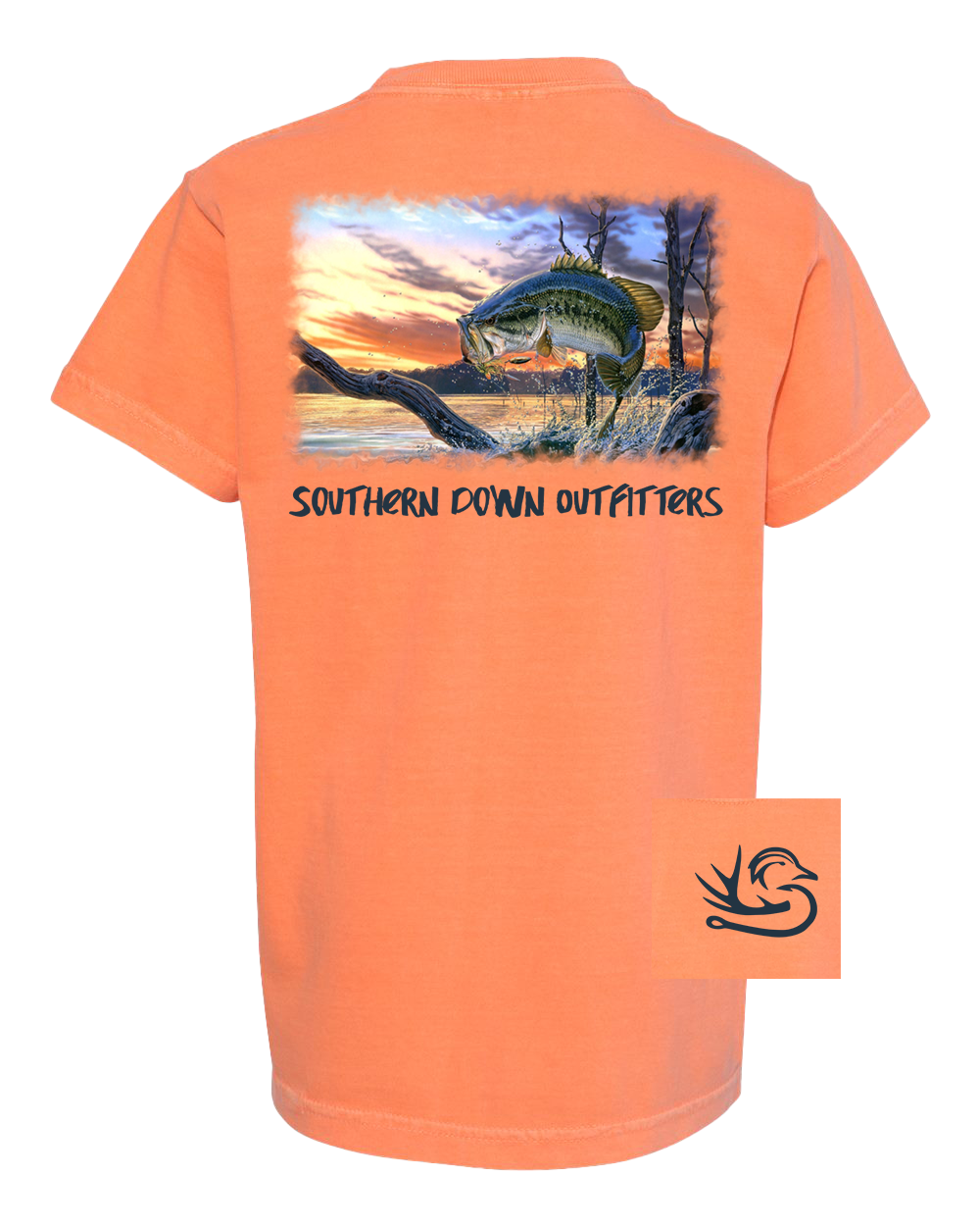 Bass Jumping Youth Tee Southern Down Outfitters