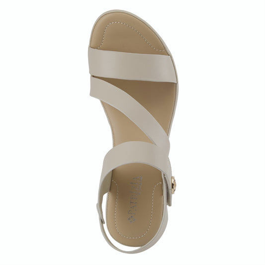 Asymadade Trendy asymmetrical sandal ASYMADADE-BGE by Patrizia