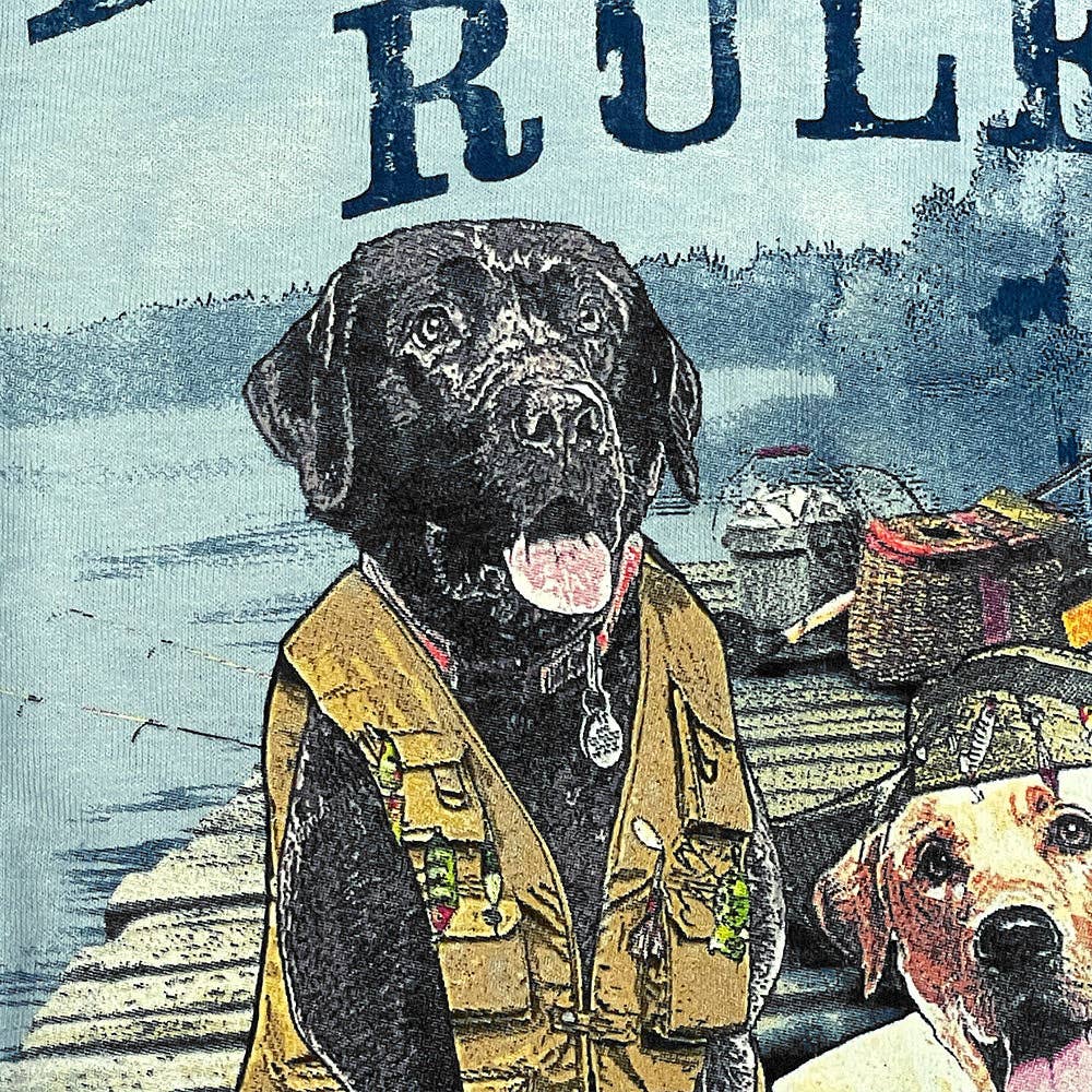 Old Guys Rule - Old Dogs Rule - O-Fish-Ally Men's T-Shirt