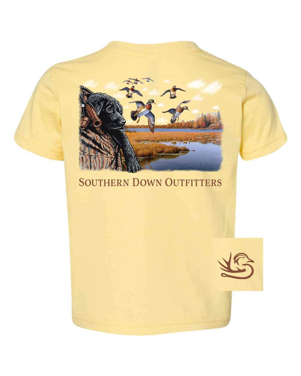 Puppy Woodies Toddler Southern Down Outfitters Short Sleeve Tee