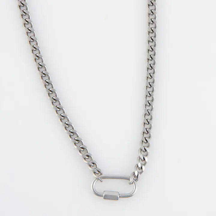 16" Functional Carabiner Necklace Narelle Waterproof Jewelry