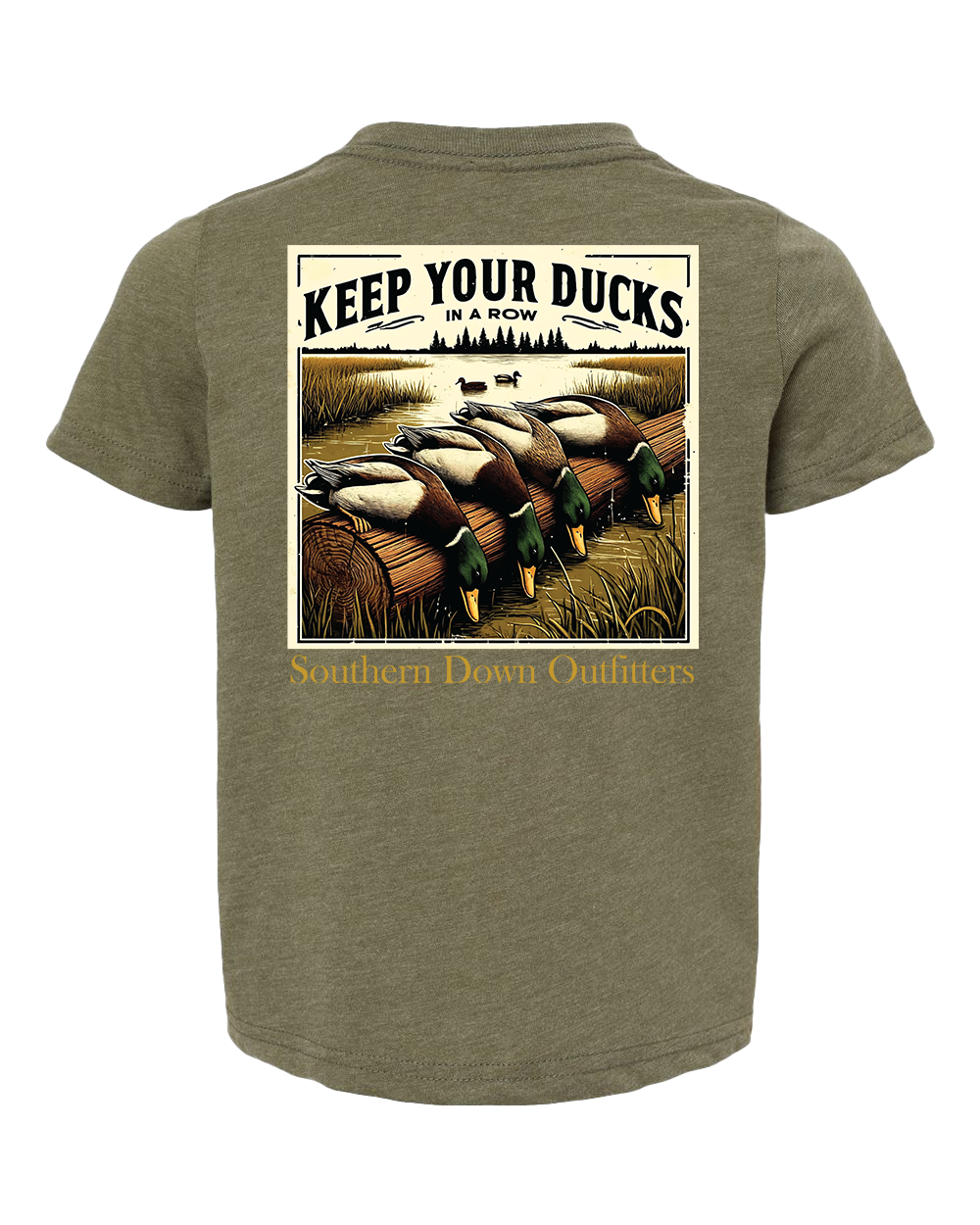 Ducks in a Row Toddler Southern Down Outfitters Short Sleeve Tee