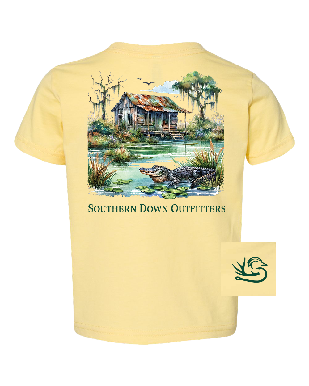 Swamp Shack Toddler Southern Down Outfitters Short Sleeve Tee