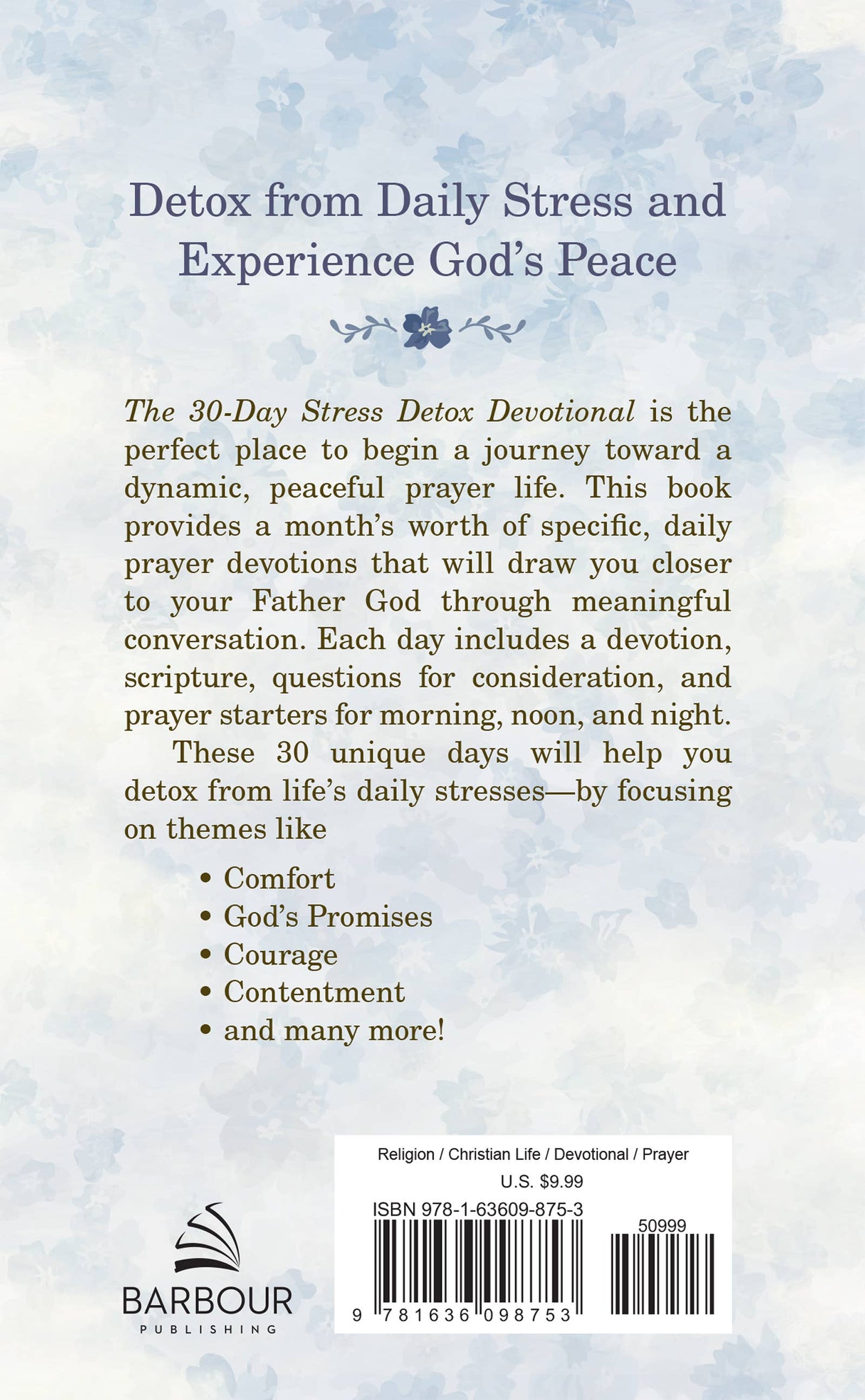 The 30-Day Stress Detox Devotional Barbour Publishing, Inc.