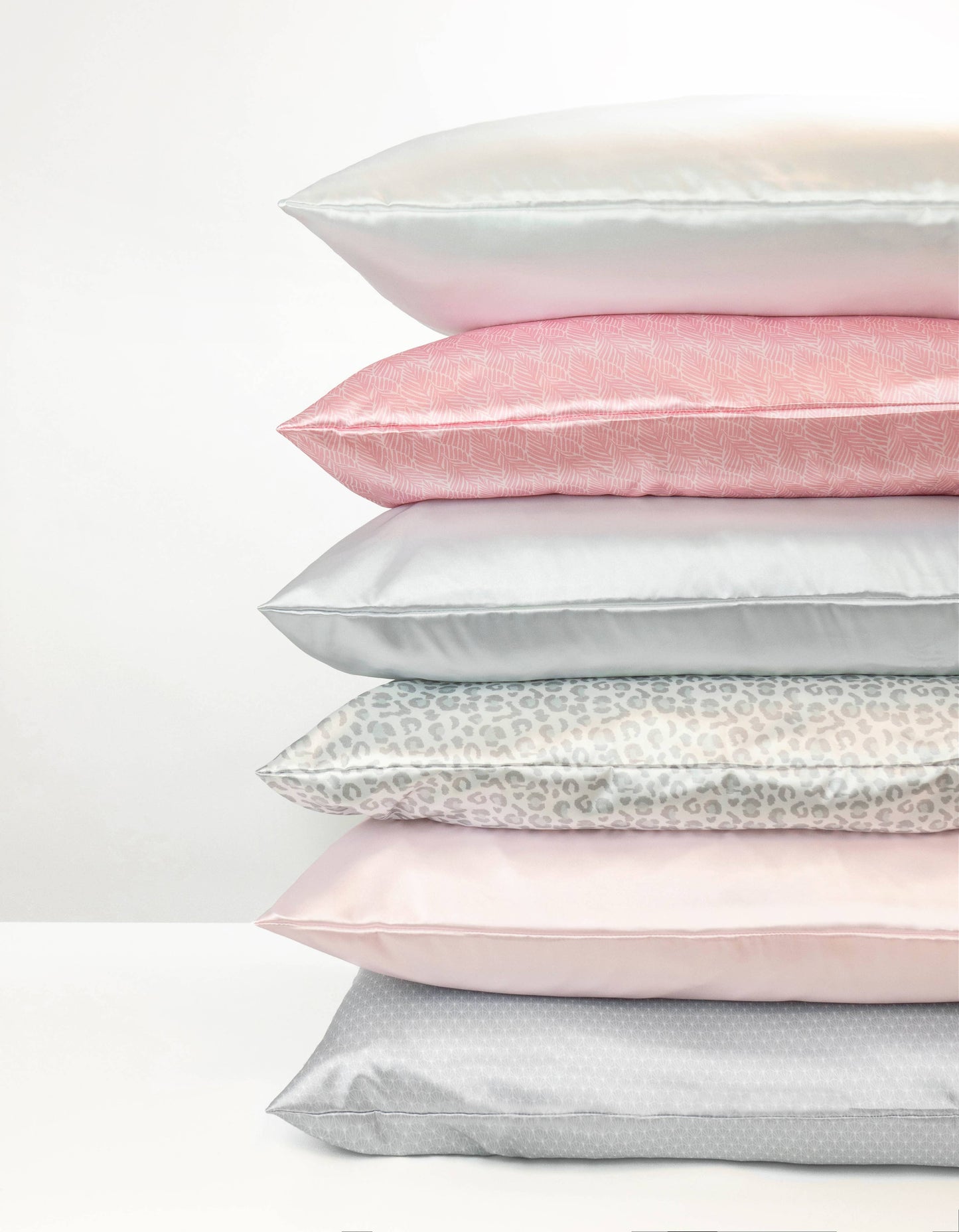 Printed Silky Satin Pillowcase Open Stock - Lemon Lavender