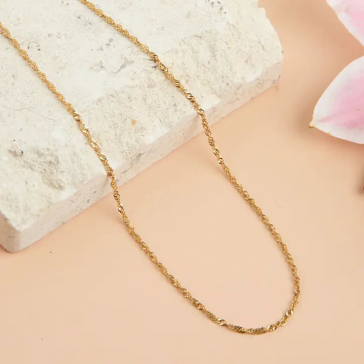 Twisted Chain Necklace Narelle Waterproof Jewelry