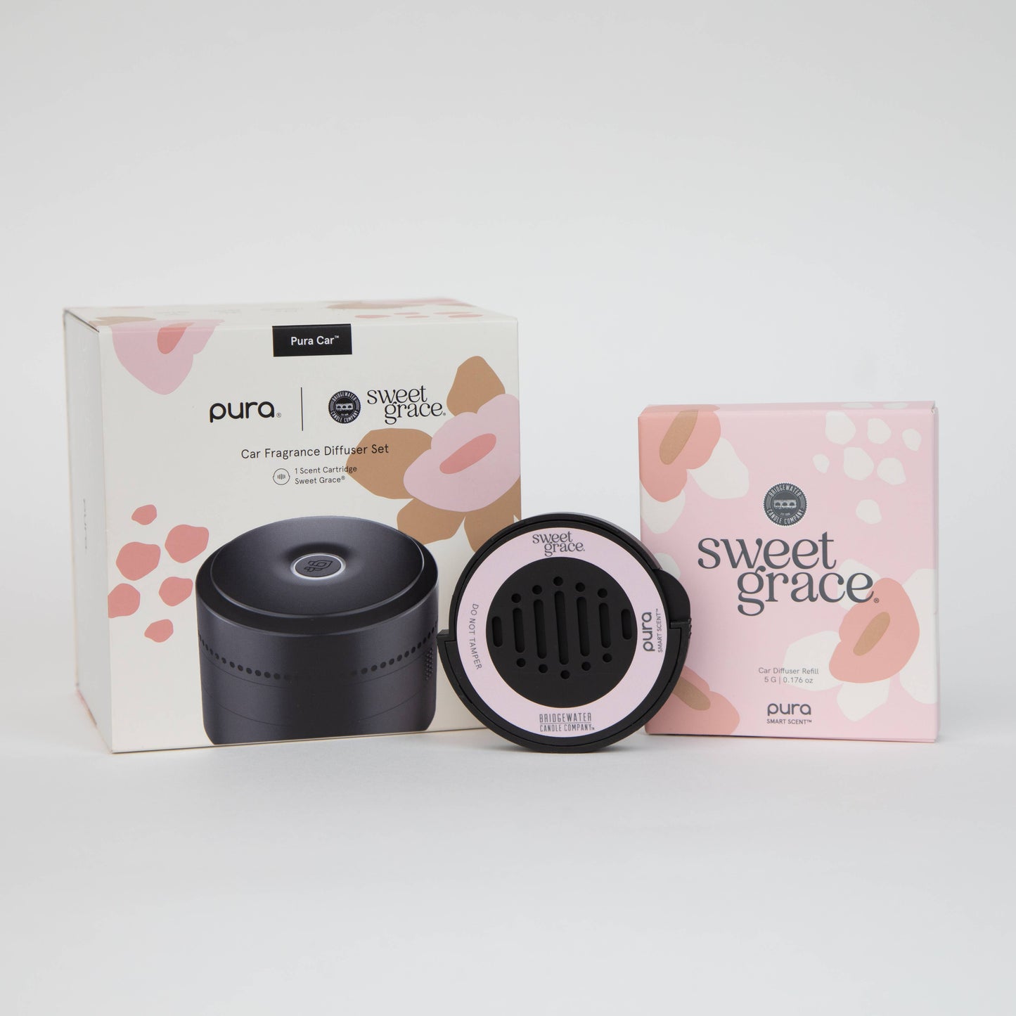 Bridgewater + Pura Car Diffuser Set with Sweet Grace