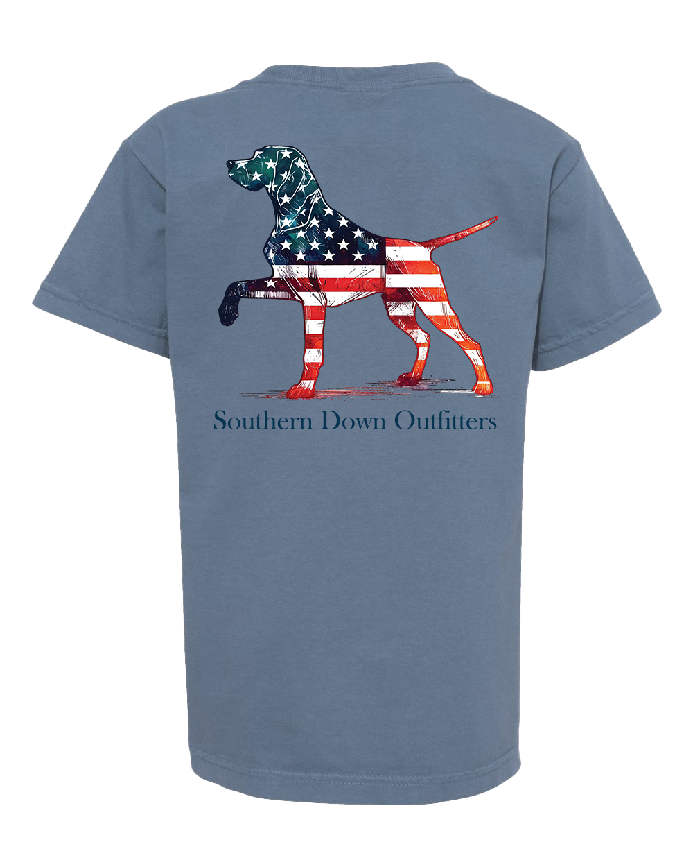 Star Spangled Dog Youth Southern Down Outfitters Short Sleeve Tee