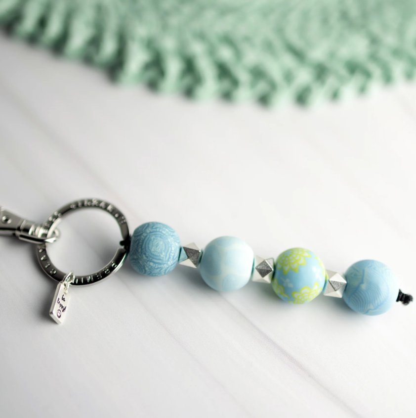 Bermuda Blue 4-Ball Keychain by Jilzarah