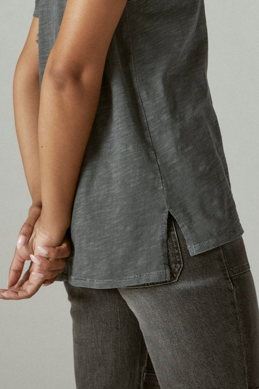 Asphalt V Neck T-Shirt by Lucky Brand