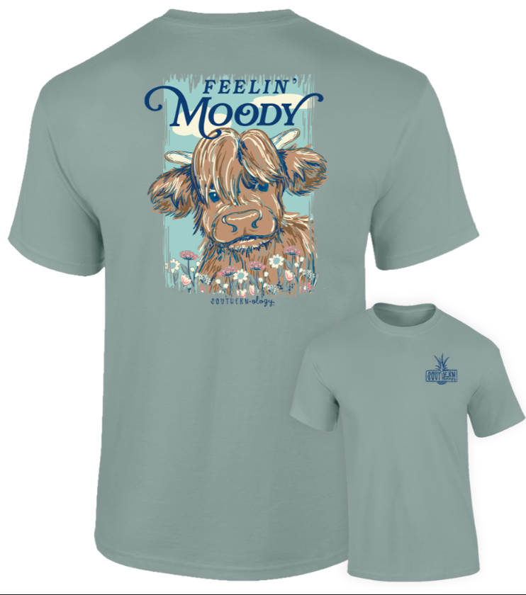 Feelin' Moody - Bay - Southernology Short Sleeve Comfort Color Tee