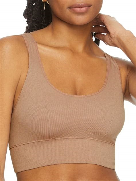 Women's Maidenform DM2304 Pure Comfort Feel Good Seamless Crop Tank Bra size XL