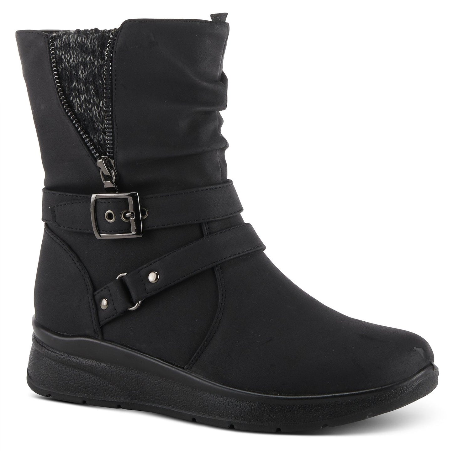 Campton Black Boot by Flexus