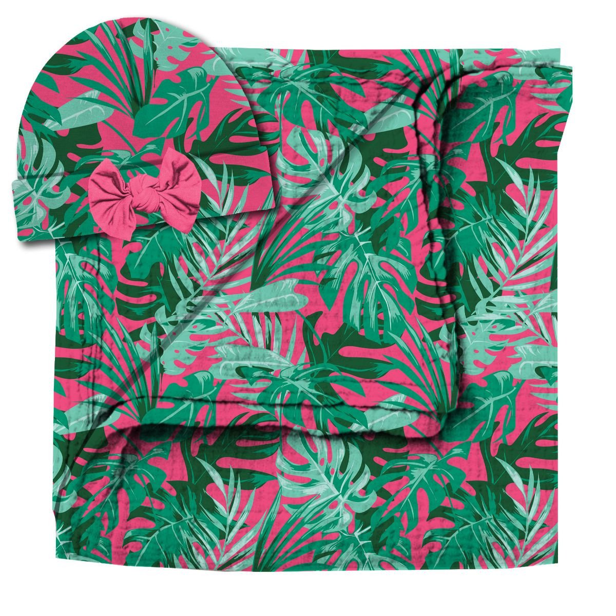 KIDS SUMMER NIGHTS SWADDLE & BEANIE SET by Jane Marie