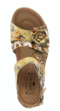 JOELINA-DAZI Yellow Multi Sandal by L`ARTISTE