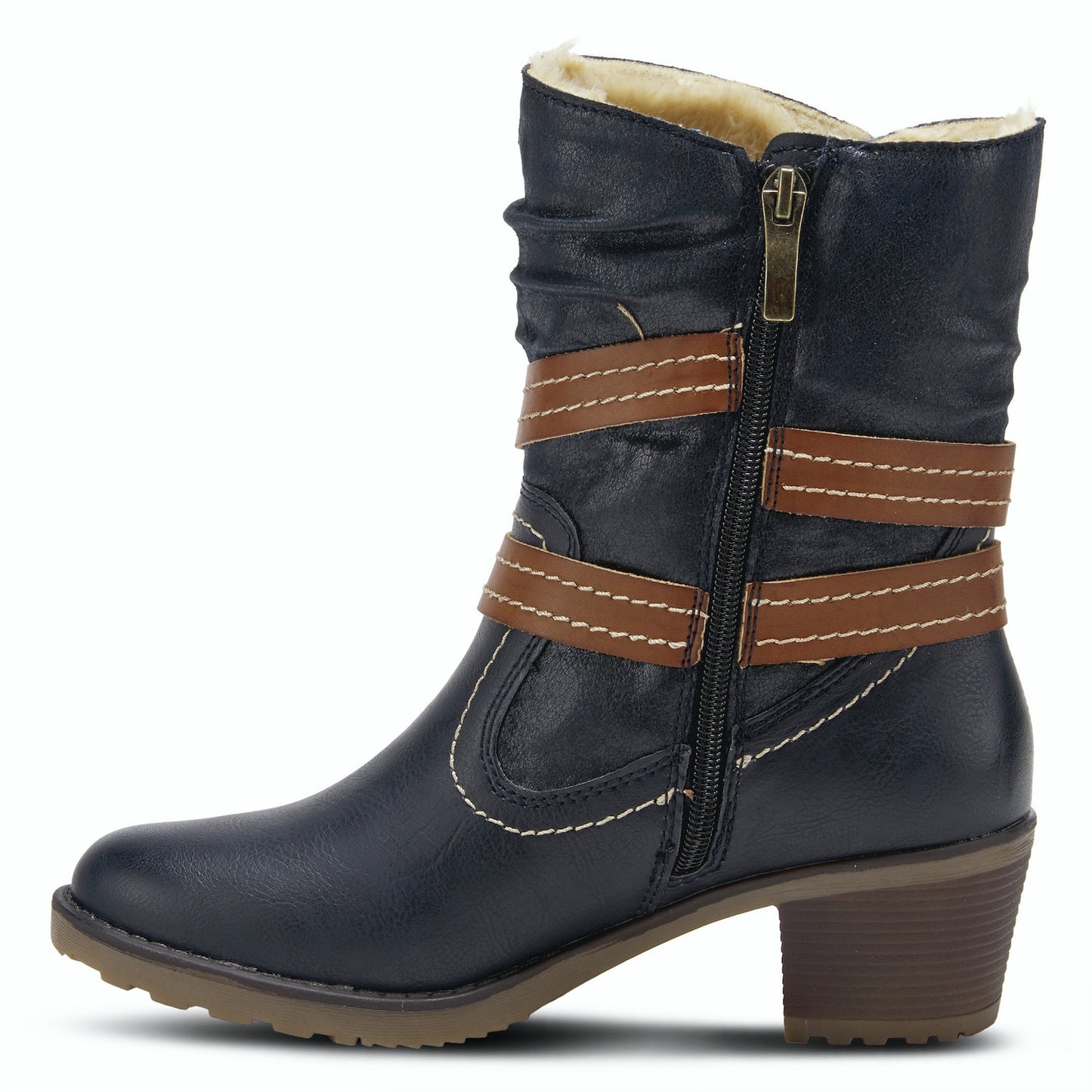 BOISA Navy Water Resistant Pull on boot By Spring Step