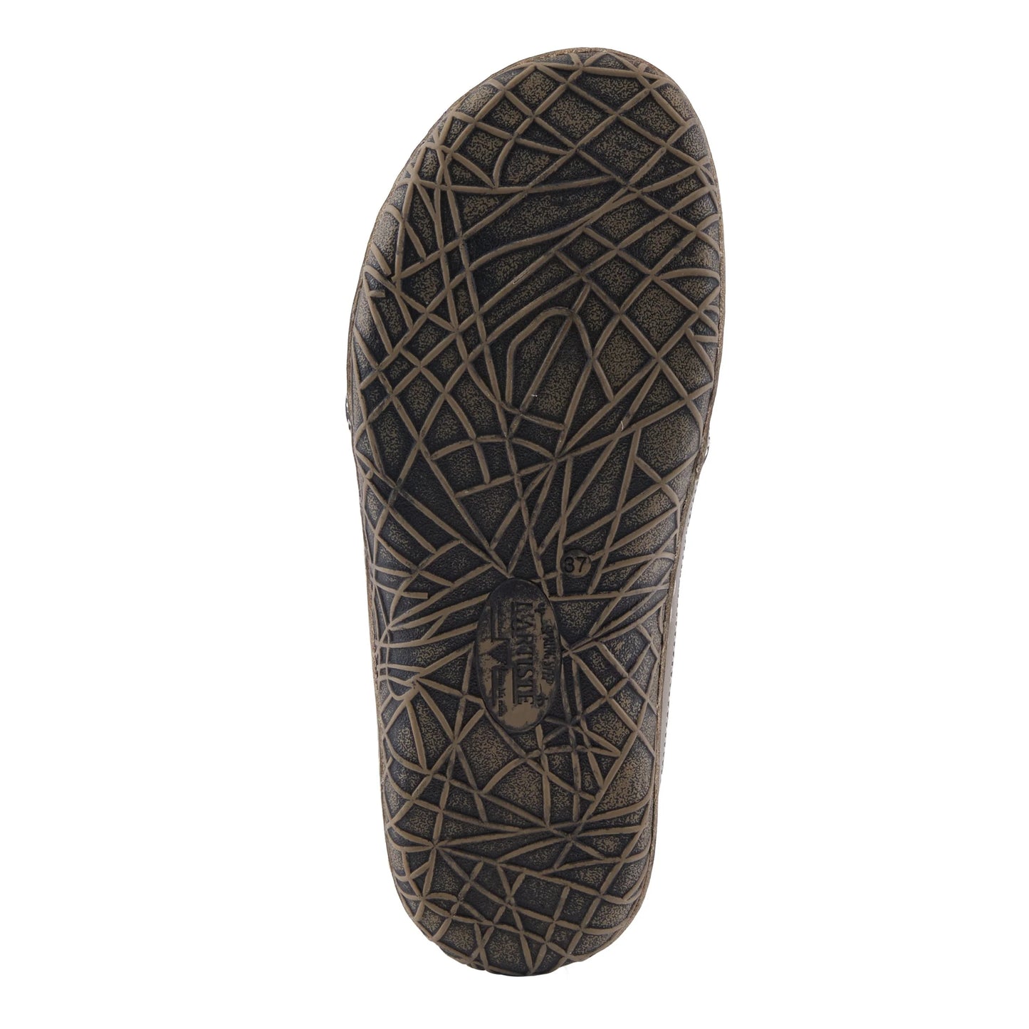 LIBORA-DELITE Hand-Painted Floral Slip-Ons GreyMulti With Colorful Flowers by L`ARTISTE