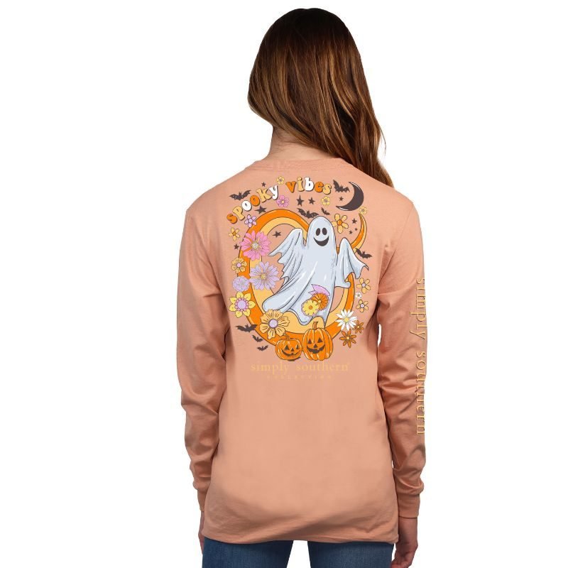 Spooky Vibes - Cafe - Long Sleeve Tee - #SIMPLYSOUTHERN