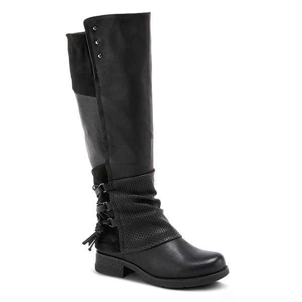 MAXIE BY PATRIZIA - BLACK PULL ON TALL BOOT