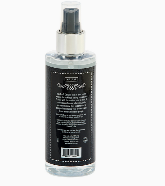 Man Bar Cologne Mist Midnight Amber by San Francisco Soap Company