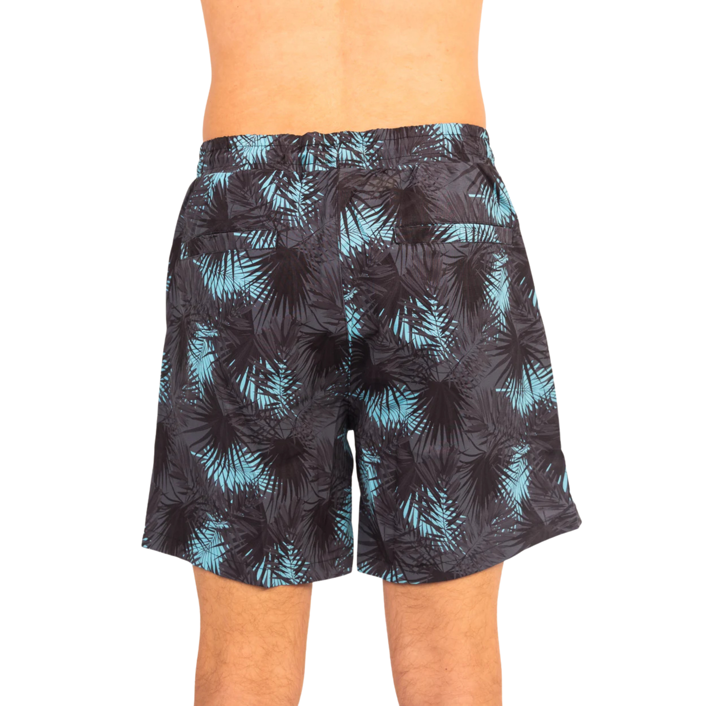 Midnight Palms - Waterproof Pocket Swim Shorts - Athletic Liner by Dry Pocket Apparel