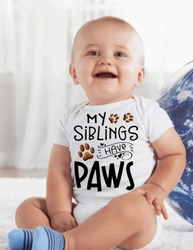 My Siblings Have Paws Onesie