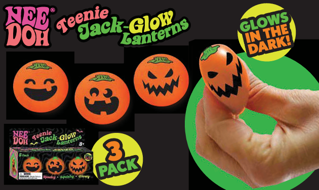 NEEDOHWEEN TEENIE JACK GLOW LANTER 3 Pack 2026 ***PREORDER***ETA 8/2/26